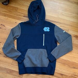 Nike Navy and Gray Hoodie with Logo